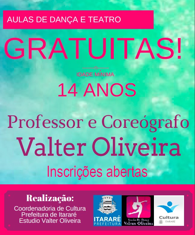 Prefeitura de Itararé (SP) oferecerá aulas gratuitas de dança e teatro