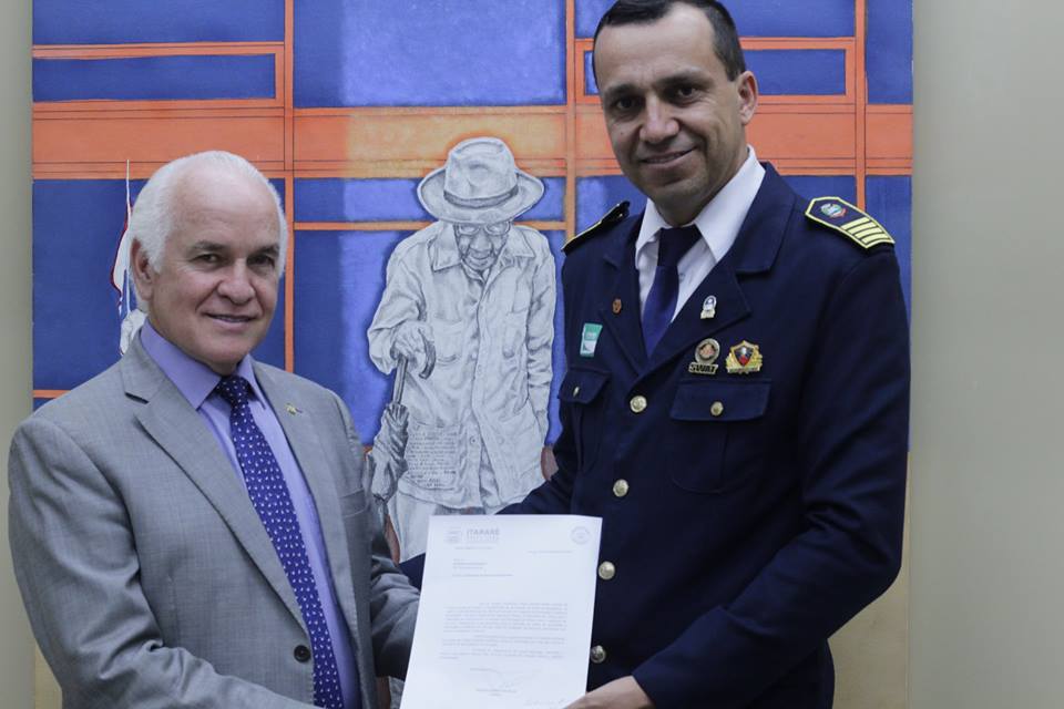 Em Brasília (DF), comandante da GCM de Itararé (SP) busca recursos à segurança pública do município