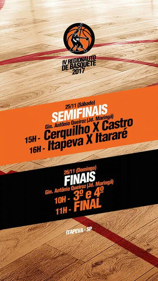Itararé (SP) disputa semifinal do 4° Regionalito de Basquete