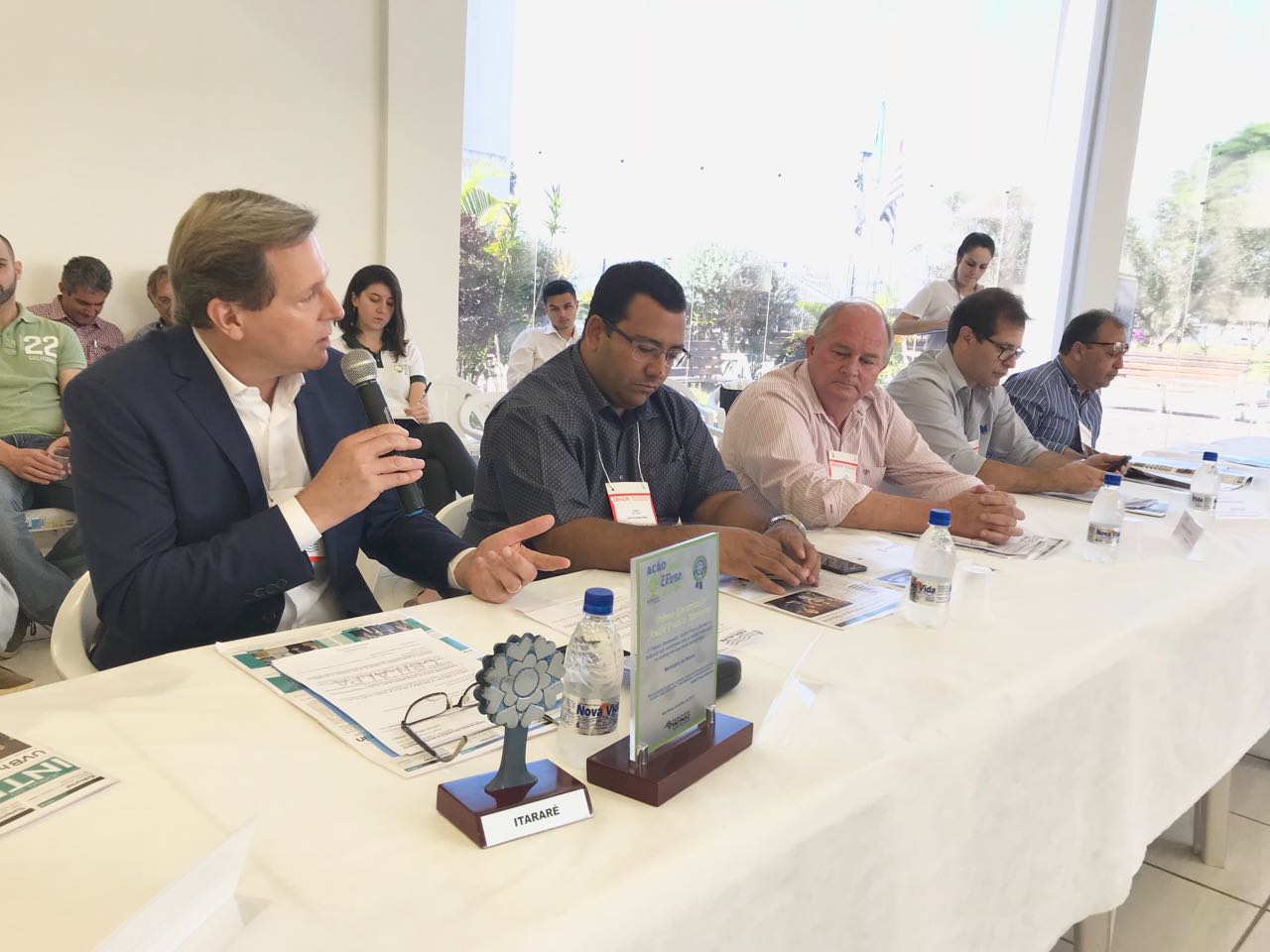 Prefeito de Itararé (SP) discursa em Comitê sobre conquista do Programa Município VerdeAzul