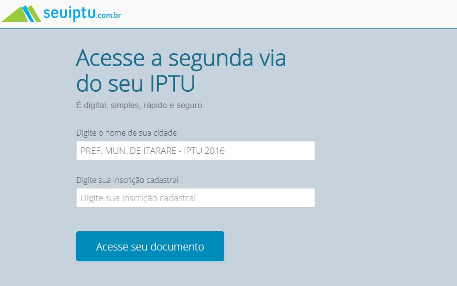 Contribua com o desenvolvimento de sua cidade, pague seu IPTU
