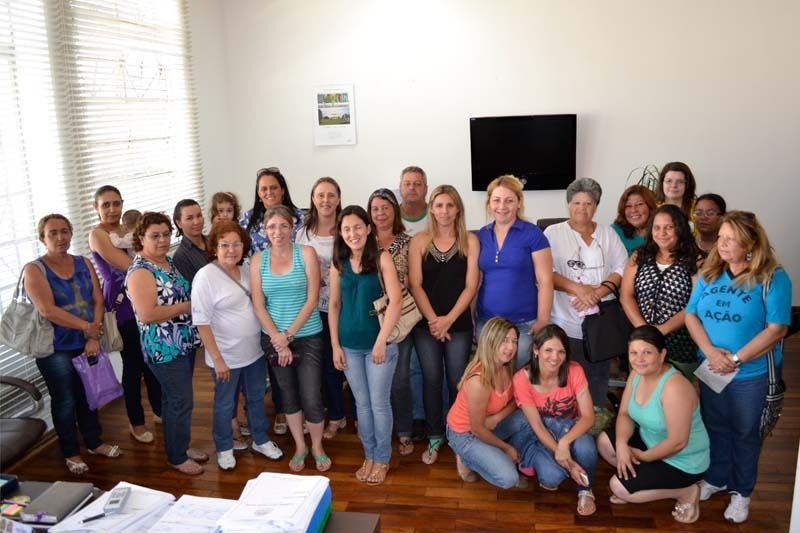 Agentes de Saúde visitam a chefe do executivo