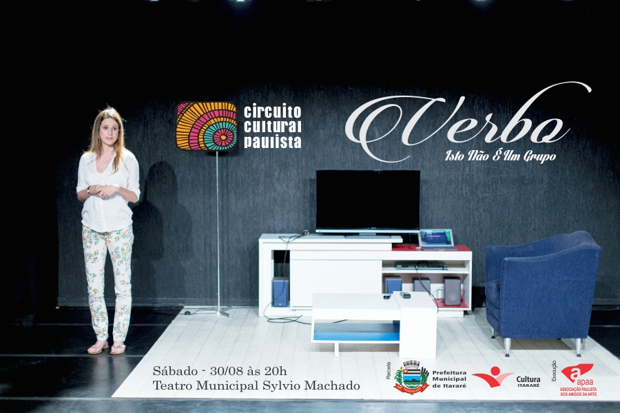 Sylvio Machado recebe espetáculo de teatro “Verbo”, de Cássio Pires