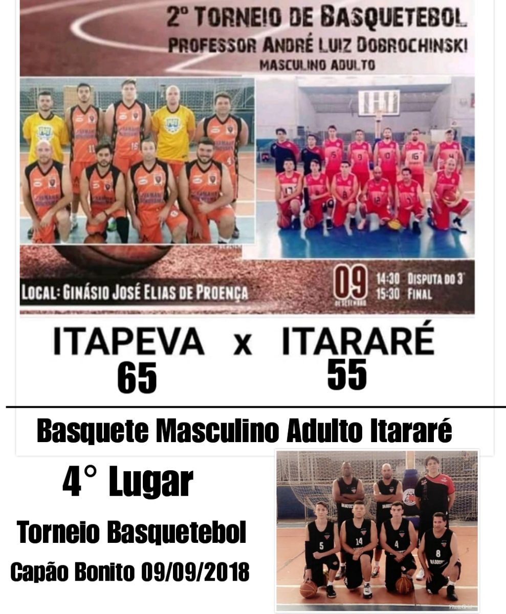 Itararé (SP) termina 2° Torneio de Basquetebol em quarto lugar