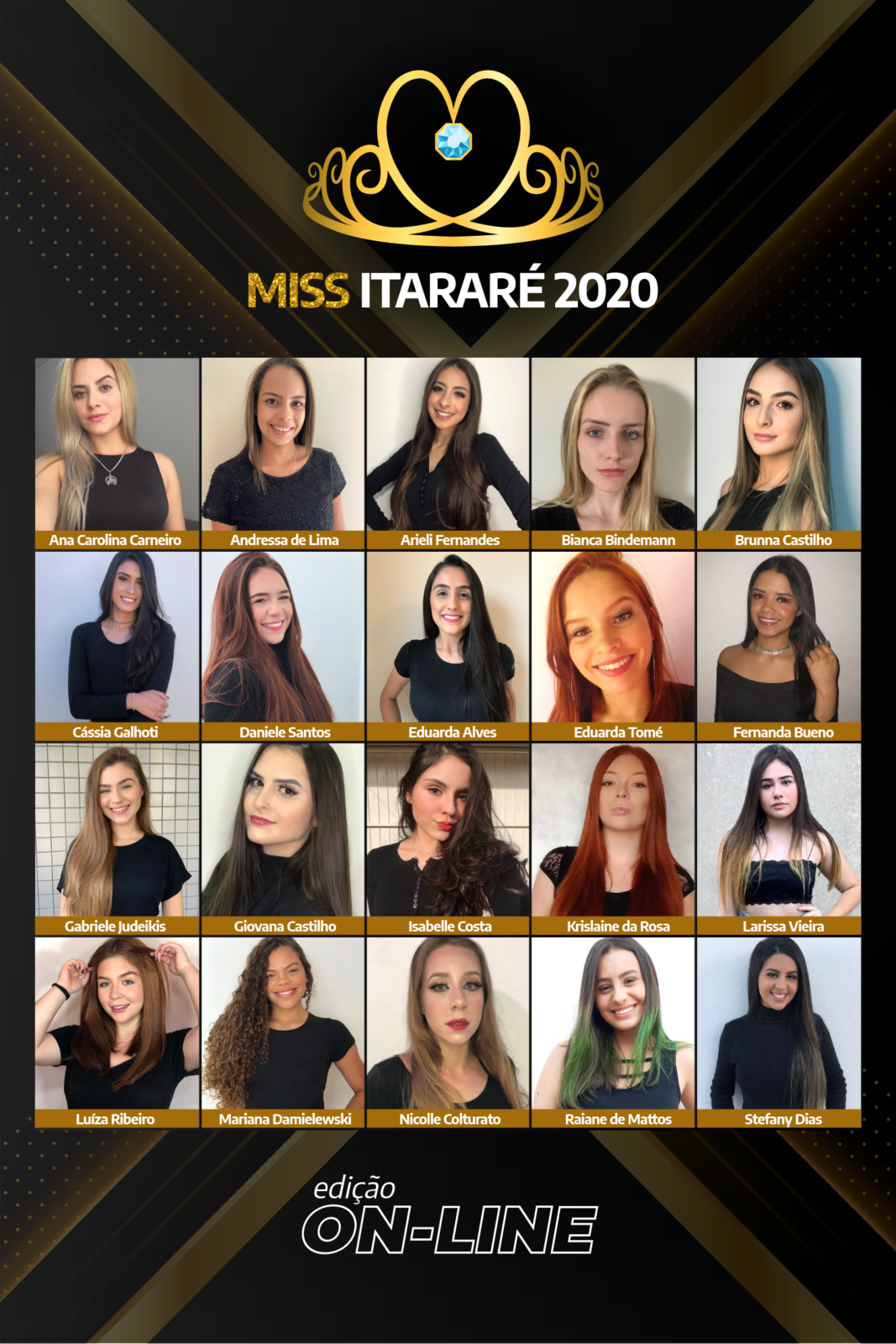 Conheça as candidatas ao Miss Itararé (SP) 2020 – edição on-line