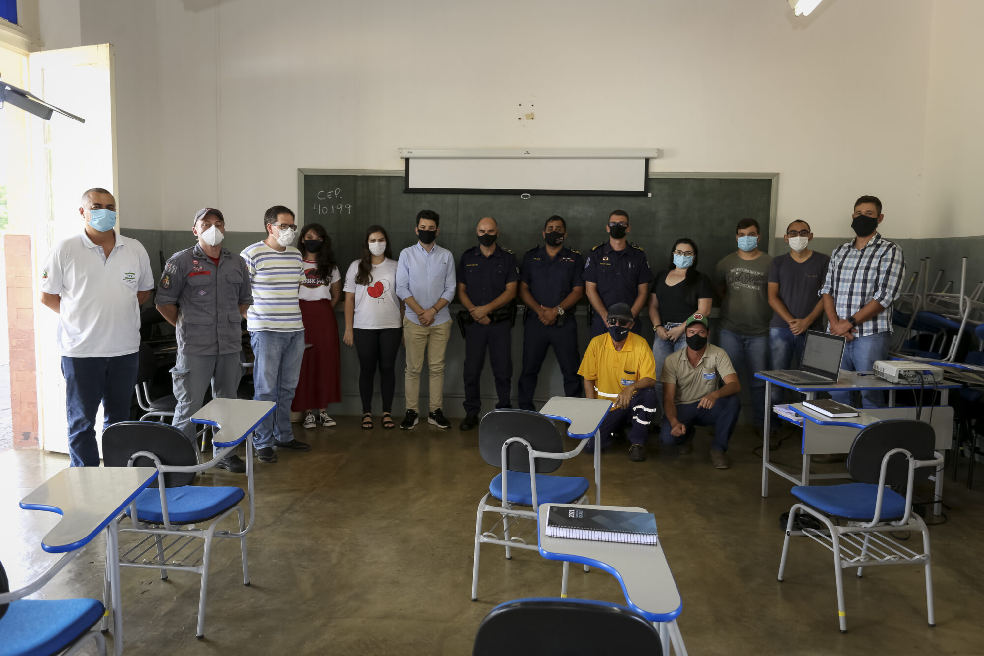 Novos membros da Defesa Civil de Itararé (SP) reúnem-se para abordagem e familiarização das atividades desenvolvidas pelo setor
