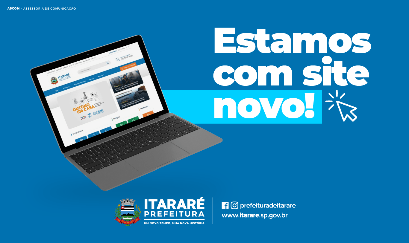 Prefeitura de Itararé (SP) divulga novo site oficial