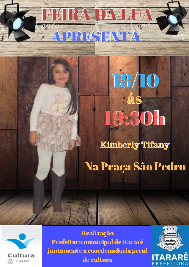 Quarta-feira (18) tem Kimberly Tifany na Feira de Lua em Itararé (SP)
