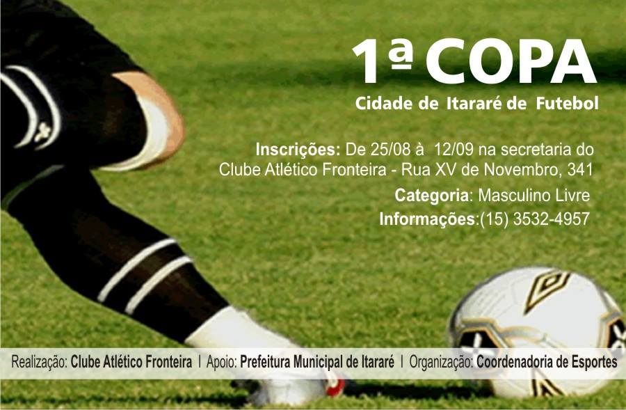Vem aí a 1ª Copa Cidade de Itararé e Copa Rural de Futebol