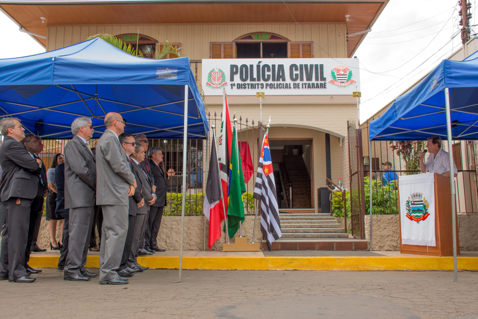Prefeito de Itararé (SP) inaugura novas instalações do 1º DP do município