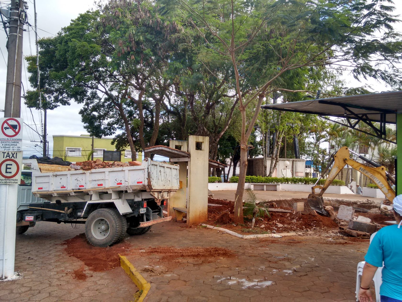 Itararé (SP) inicia reforma na praça Adhemar de Barros