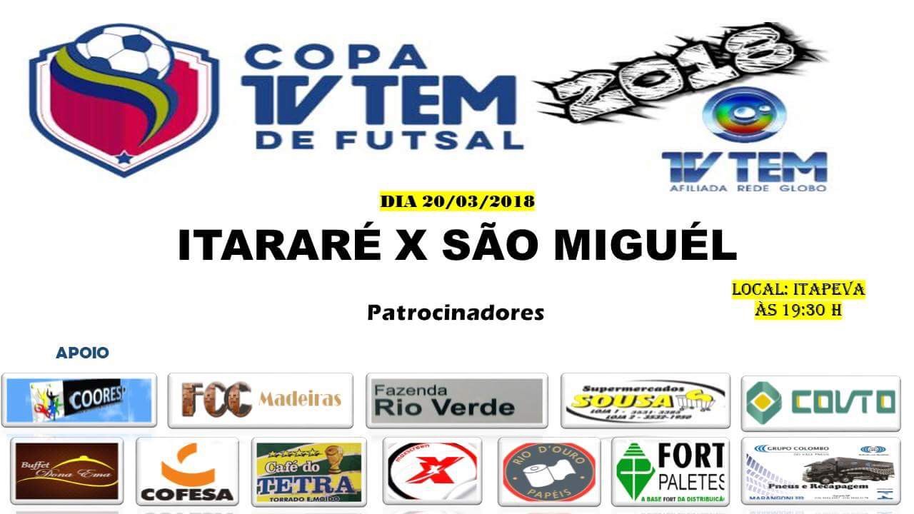 Itararé (SP) disputa Copa TV TEM de Futsal 2018