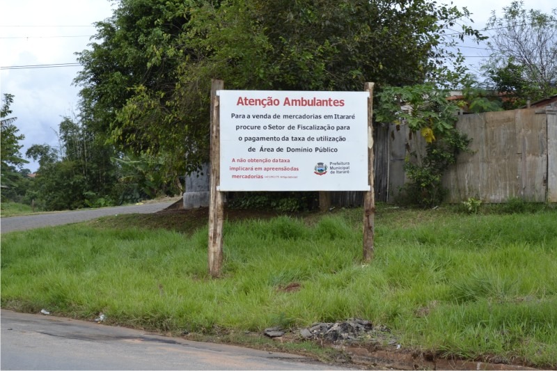 Prefeitura de Itararé intensifica fiscalização do comércio ambulante