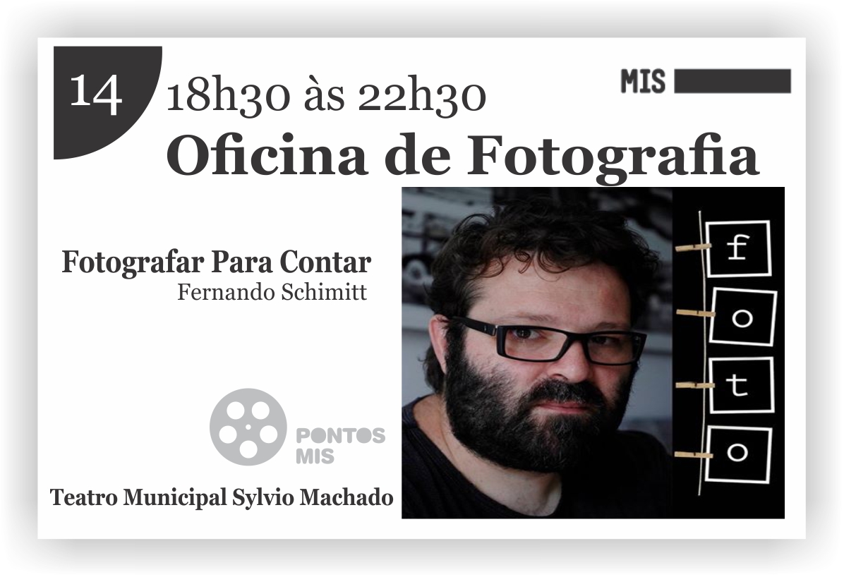 Coordenadoria de Cultura abre inscrições para Oficina de Fotografia com professor do Museu da Imagem e do Som de São Paulo