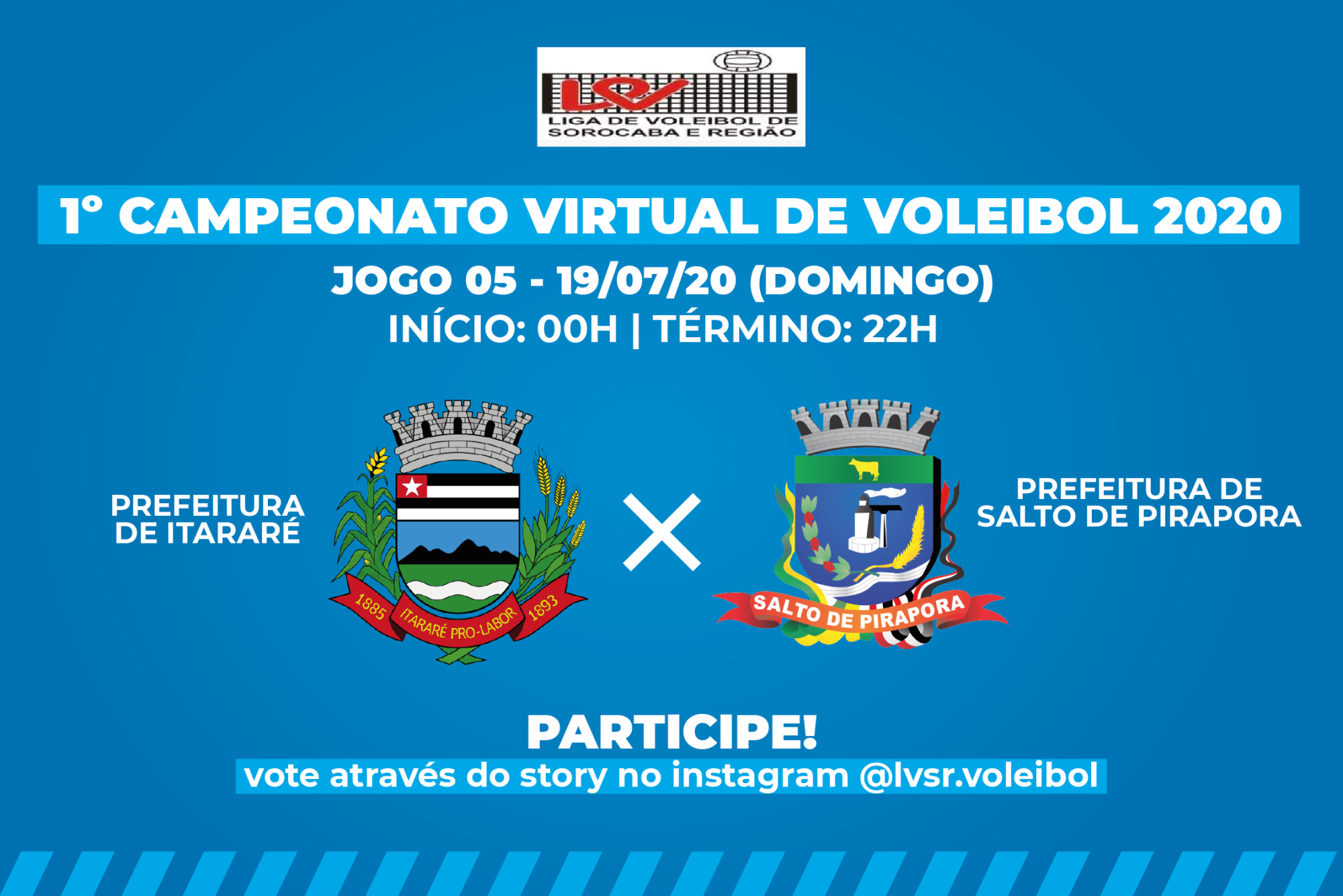 Vôlei de Itararé (SP) participa de campeonato on-line da Liga Sorocabana