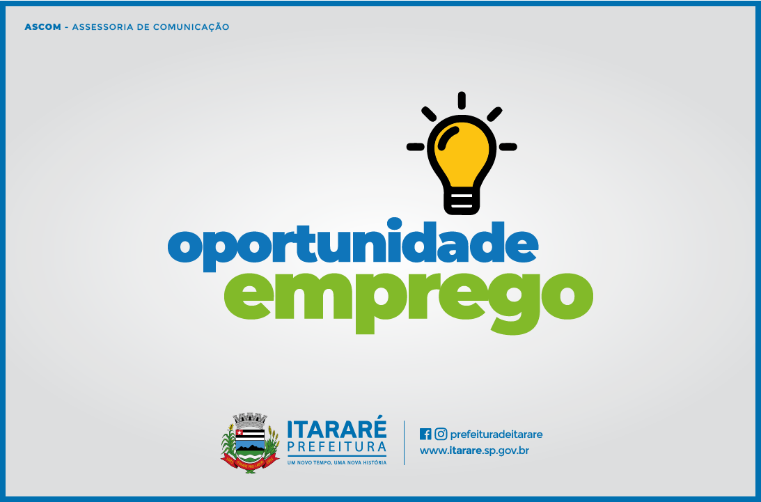 PAT de Itararé (SP) divulga duas novas oportunidades de emprego