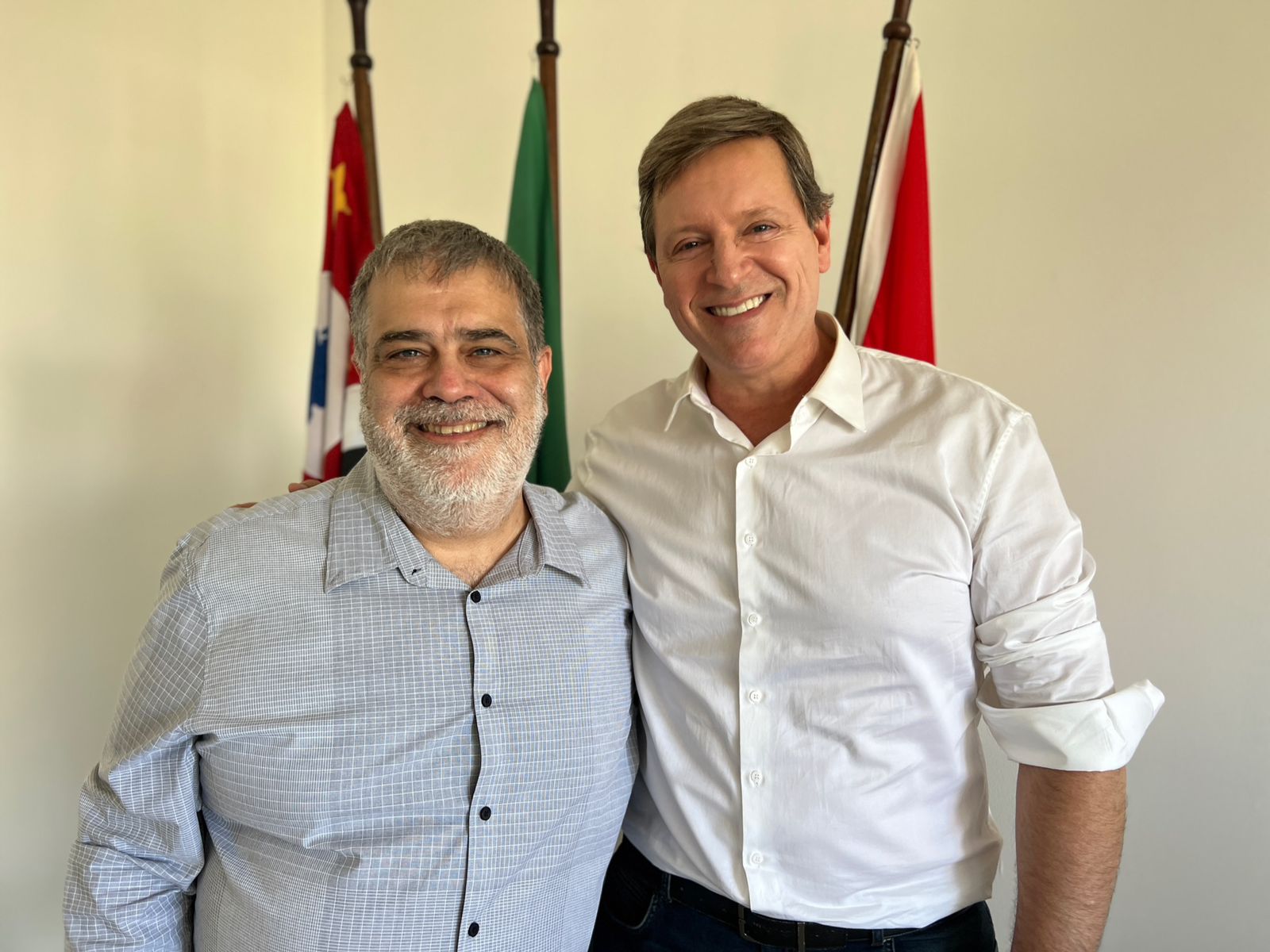 Em Sorocaba (SP), prefeito de Itararé (SP), Heliton do Valle, reúne-se com novo diretor da DRS