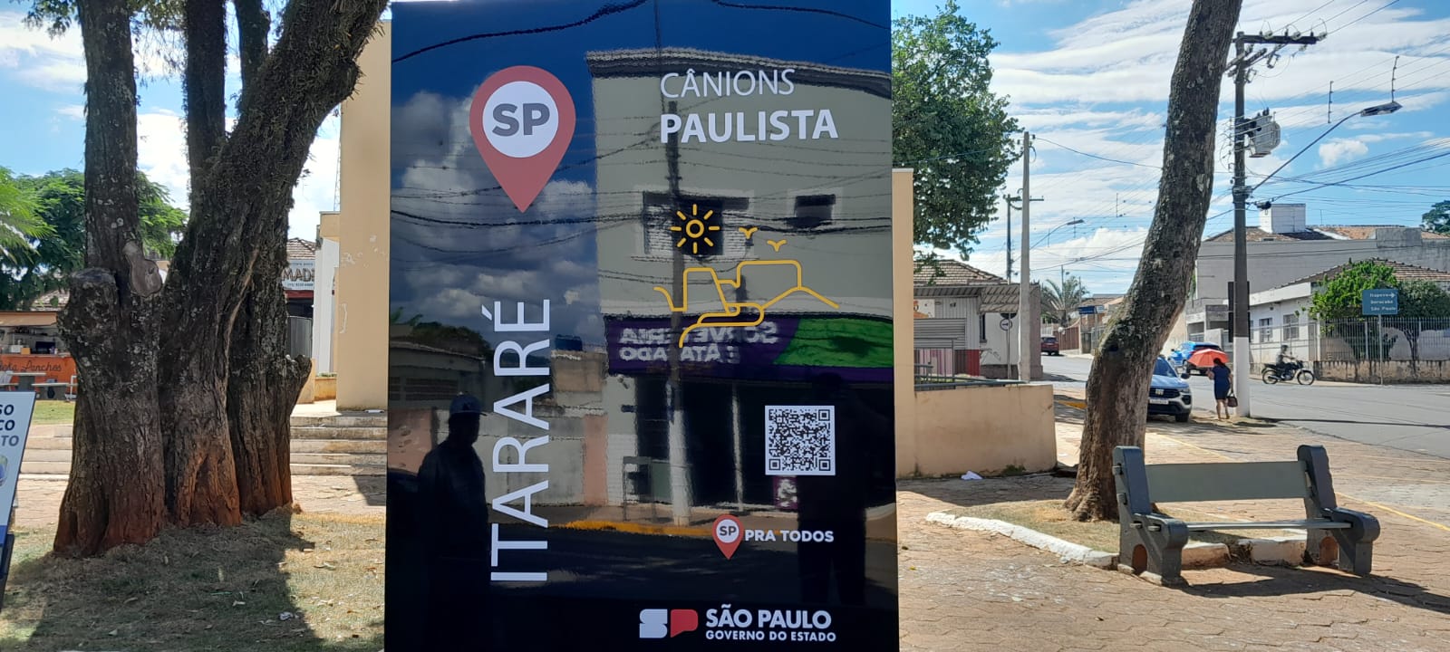 Itararé (SP) é contemplada com totem acrílico da Secretaria de Turismo do Estado de São Paulo